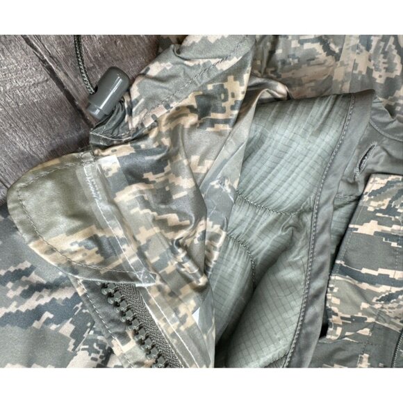 Military Parka‎ Lined Cold Weather Coat Mens Medium Improved Rainsuit with Liner - Picture 8 of 11